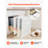 Double 35QTx2 Pullout Waste Container Under Cabinet Kitchen Bin Trash Can