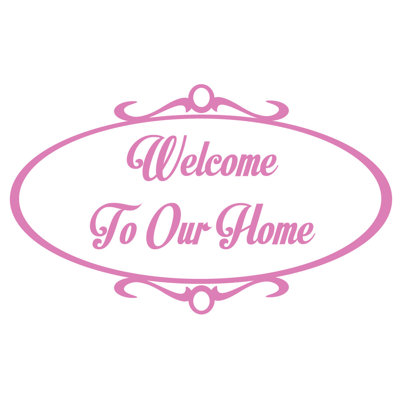 Décalcomanie murale welcome to home