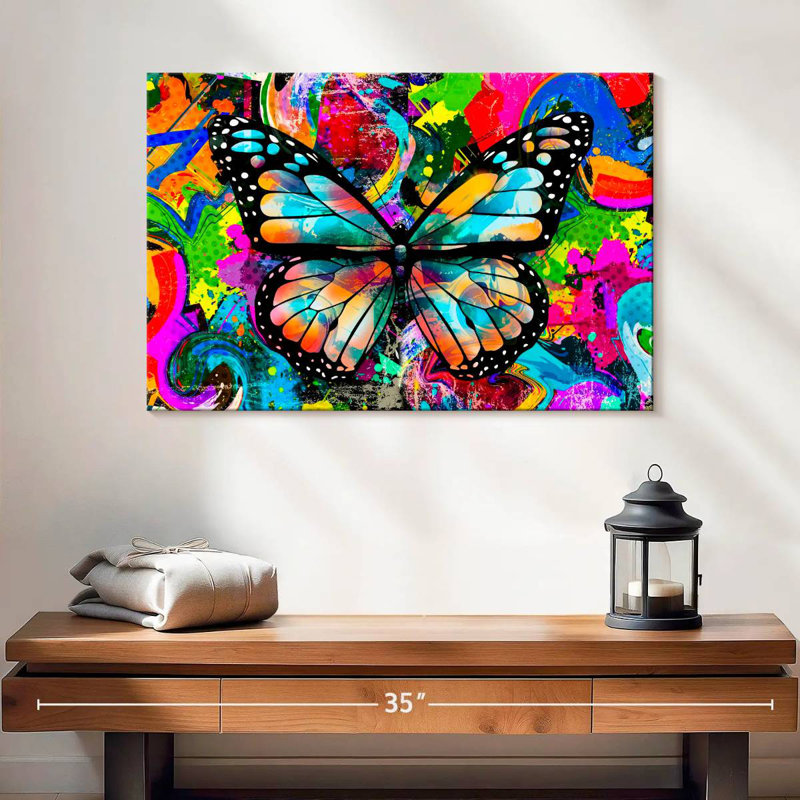 Brampt Trippy Butterfly, 16" H x 24" W