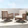 Vivek Premium All-Weather Wicker 2 - Person Patio Conversation Sets with Cushions