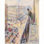 "Rue Lafayette" par Edvard Munch - Toile tendue avec châssis-2071730766