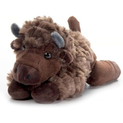Bison Stuffed Animal Plushie, Gifts For Kids, Scoopz Wildlife Animals, Bison Plush Toy, 8 Inches