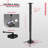 ProMounts Premium Universal Extended Overhead Ceiling Projector Mount, Supports up to 22lbs