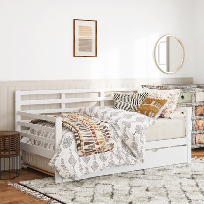 Alexys Solid Wood Daybed With Pop-Out Trundle
