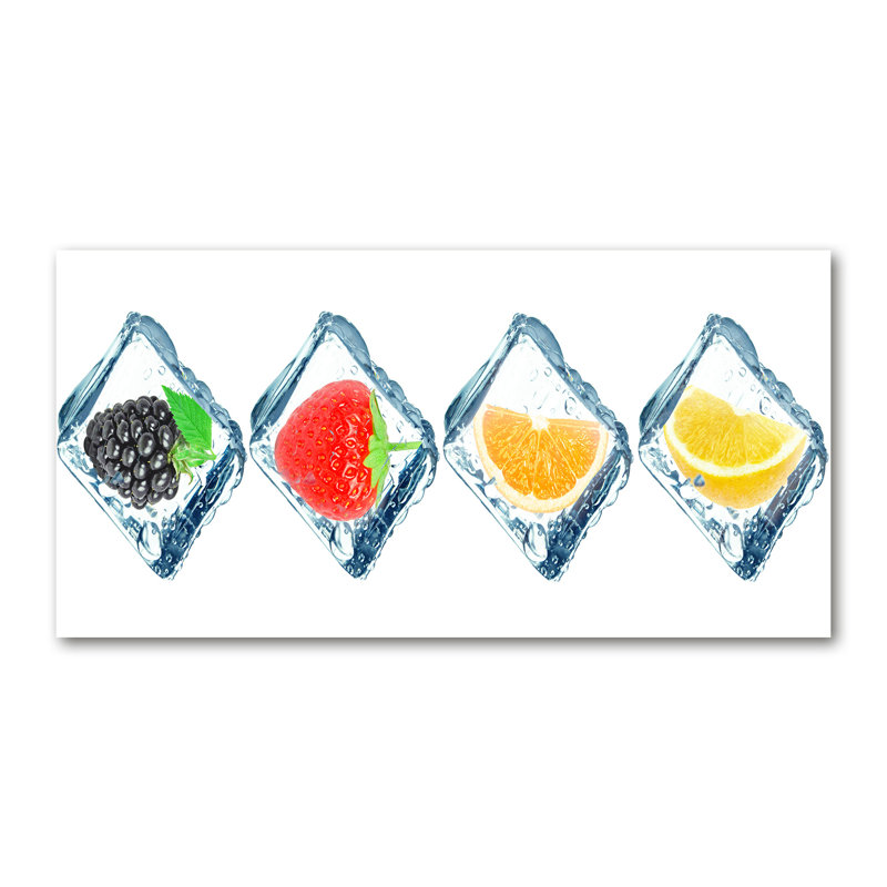 Fruit In Cubes - Wrapped Canvas Print