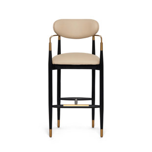 Tabouret de comptoir rembourré Cidra
