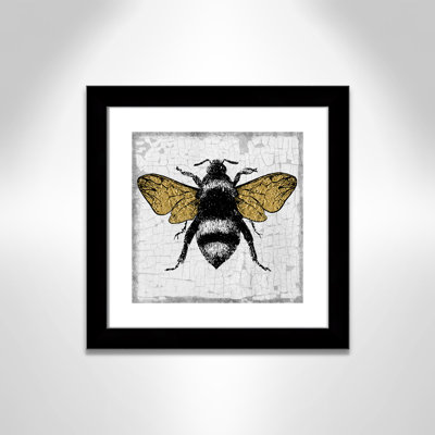 Gold Wing Bee - impression encadrée