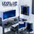 VIVO Adjustable Deskside PC Wall Mount, PC Gaming Mount, 3 Mounting Options