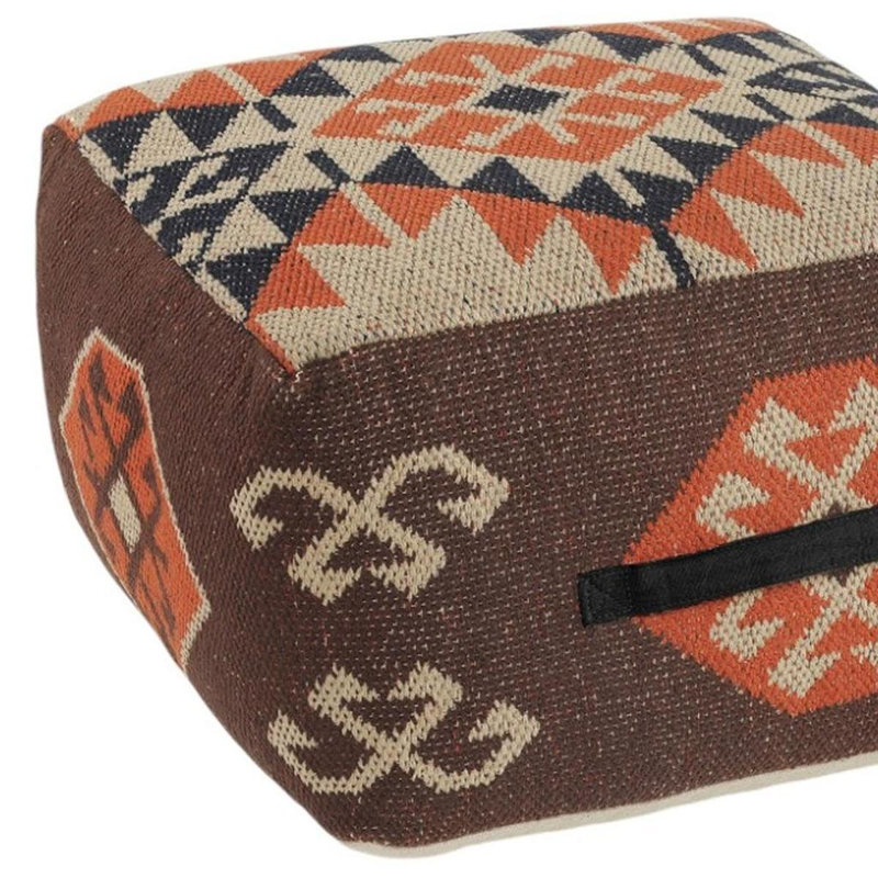 Repose-pieds brun 18 po Tribal
