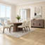 Marielle Shelter Upholstered Dining Chair, Cocoa/Ivory