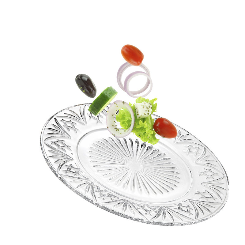 Assiette à salade en cristal Dublin