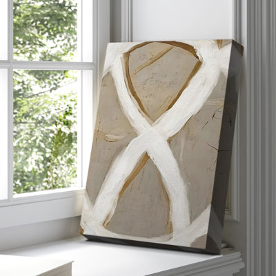 Toile tendue avec châssis abstrait LXIX - prête à être accrochée