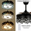 Ventilateur de plafond moderne 42 po avec lumière DEL et télécommande, haut-parleur Bluetooth, 3 vitesses, minuterie