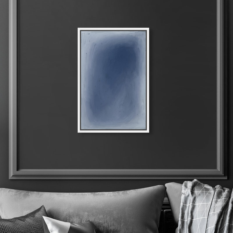 Blue Aura Print by Oliver Gal, 16" H x 11" W, White Floater Frame