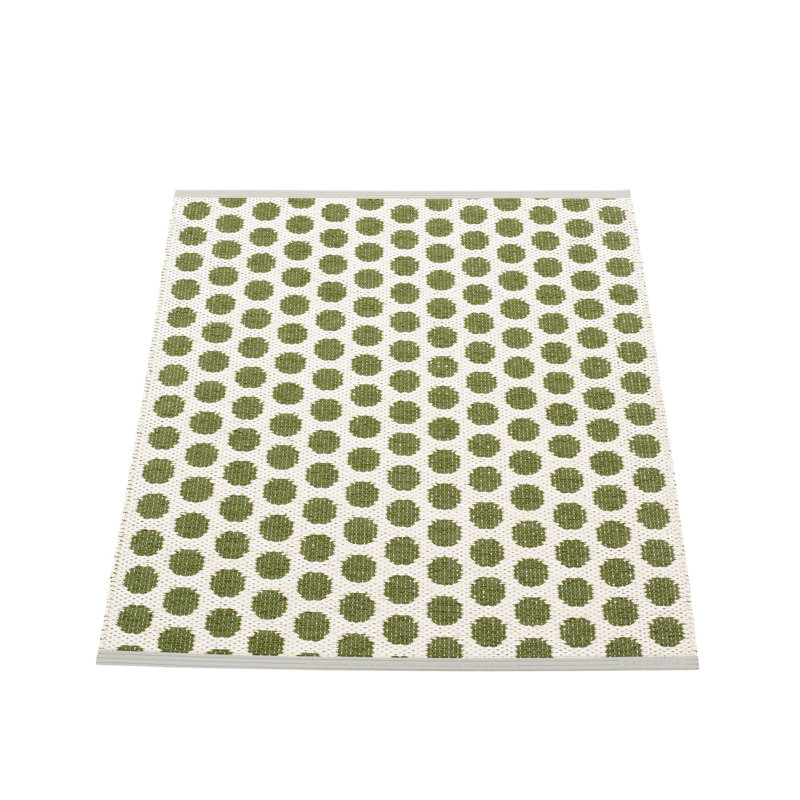 Rug NOA Dark Olive/Vanilla/W Grey stripe 2.25 X 8.25 ft, Rectangle 2'4" x 3'
