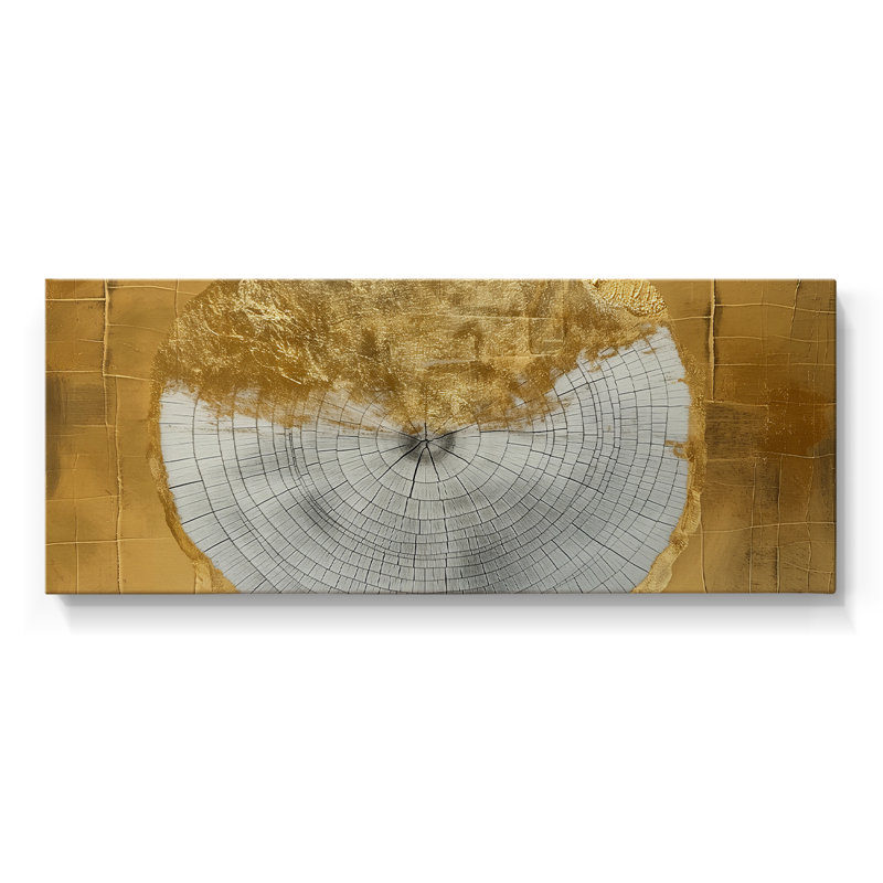 Série abstraite-CCL XXII- Toile tendue avec châssis - Prêt à être accroché, H 16 po x l 40 po
