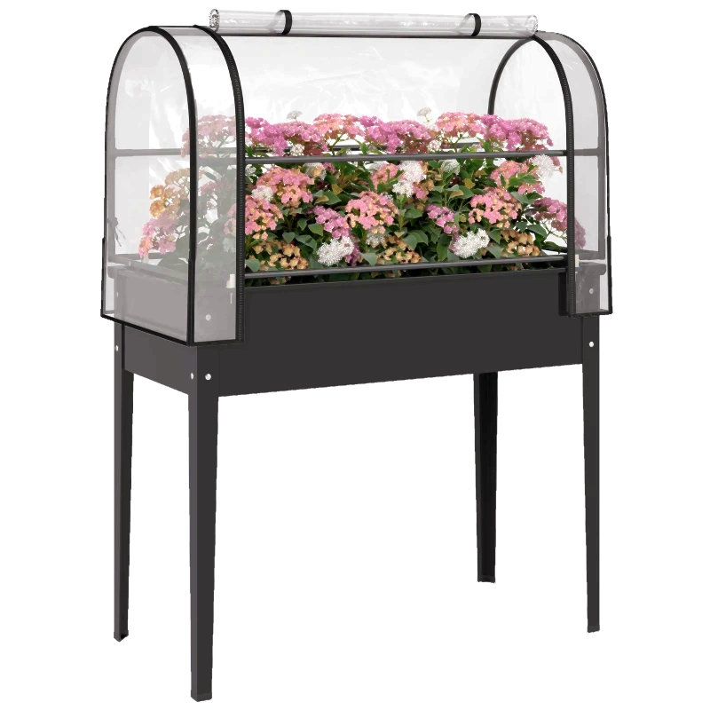 Elevated Plant Boxs,Raised Garden Bed,Flower Boxs, Noir