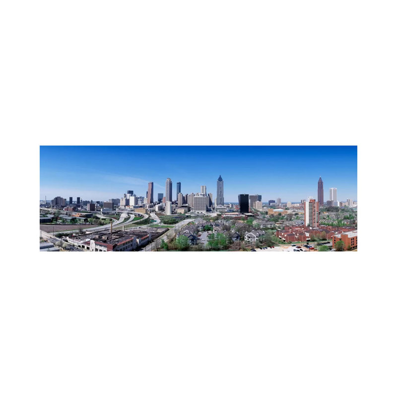 USA, Georgia, Atlanta, Skyline - Wrapped Canvas Panoramic Print, 121.92 cm H x 40.64 cm W x 1.91 cm D