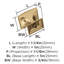 Bouton d'armoire bronze champagne Candler de 1-1 / 4 po (32 mm) de longueur-81116562-110399223