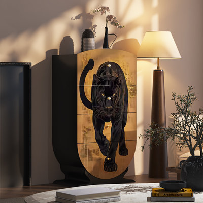 French high-end vintage decoration storage cabinet