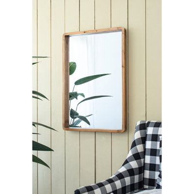 24"x36" Rectangle Wood Mirror - Transform Your Entryway Living Room Bedroom With Appeal