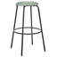 Laplace Upholstered Counter Stool with Metal Frame-1436632085