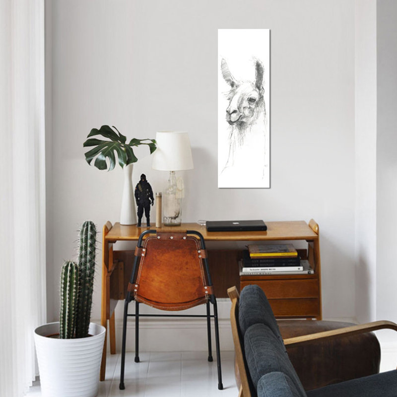 " Bianca Sketch " by Avery Tillmon, 16" H x 48" W x 1.5" D, Wrapped Canvas
