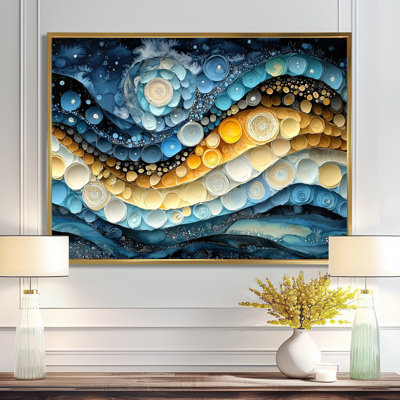 Temporal flux of Moon Abstract Spirals II - Abstract Spirals, art mural