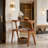 Contemporary Side Table with Two-Tier Storage and Solid Wood Frame