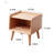 Pure Solid Wood Bedside Cabinet With Modern Simple Design And Ample Storage, European Beechwood, 0.4M