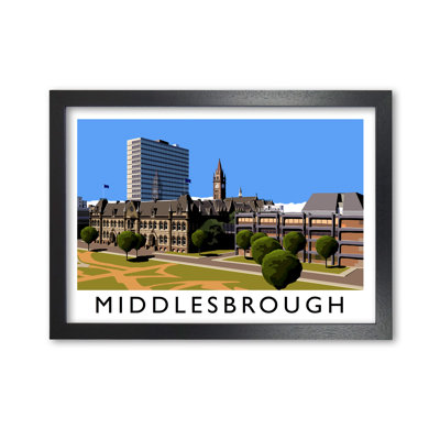 Middlesbrough 1 Piece Single Picture Frame Wall Art
