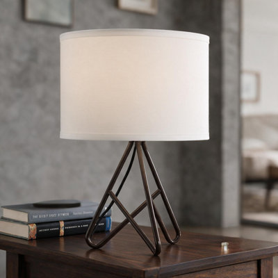 Lampe de table à trépied en métal 17,5 "espresso Watson