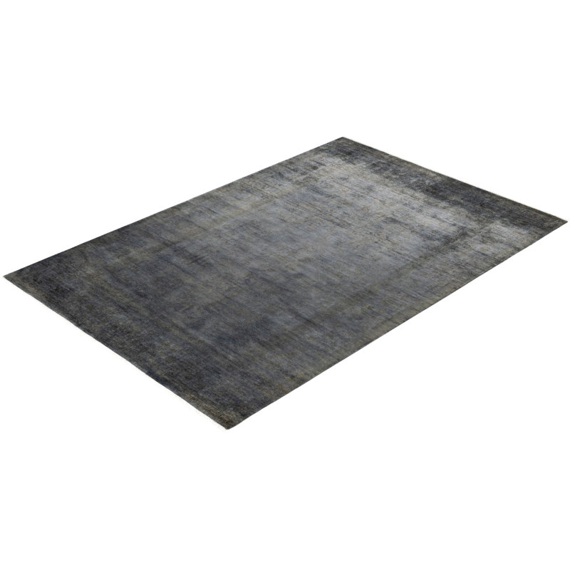 Overdyed One-of-a-Kind 6' 2" X 8' 10" Hand Knotted Area Rug