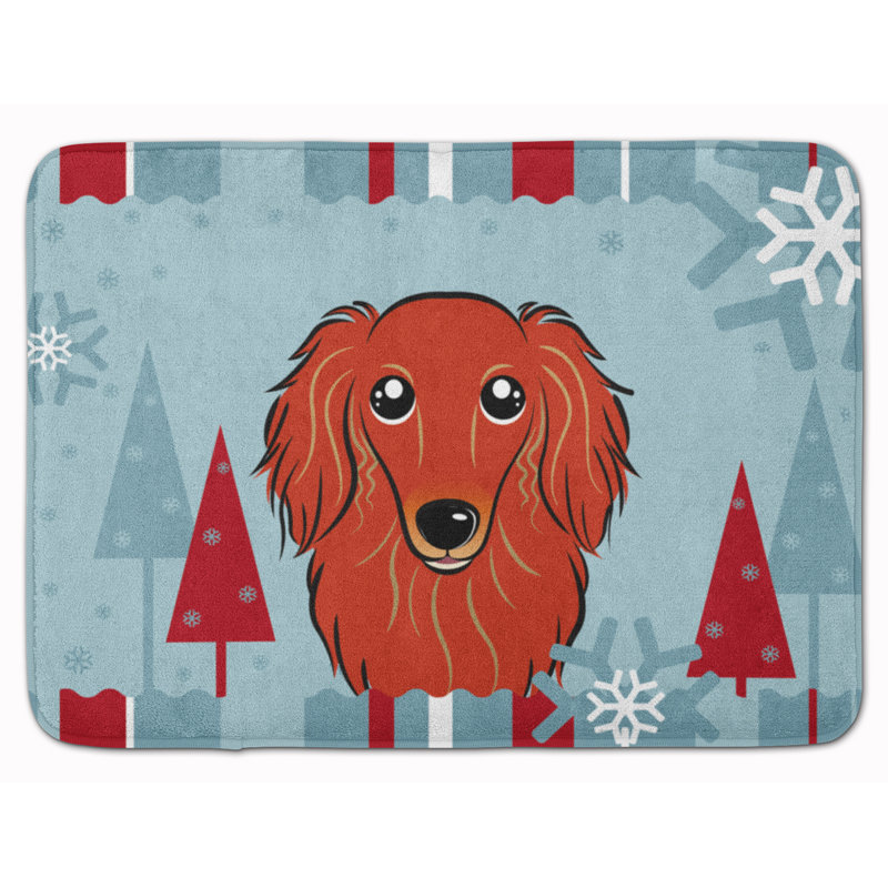 Tapis de cuisine Dachitt Winter Holiday Longhair, Crème, crème