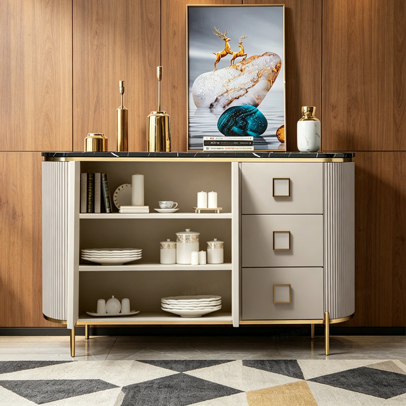 Buffet moderne moderne et multifonctionnel, Cream