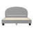 Aurey Upholstered Platform Bed Frame - Curved Stitched Headboard And Slat Foundation-47005458-47005456