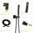 Dual Shower Head System - 10 Inch Matte Black With Rainfall And Handheld, 1.8 Gpm, Stainless Steel, Wall Mounted, Advanced Features Easy Installation & Maintenance-125519126