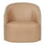 Dossier incurvé en similicuir Accent Chair