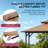 Sunjoy 8 ft. x 5 ft. Extra‑Tall Soft Top Grill Gazebo with Wood‑Look Heat‑Transfer Finish & Wider Bar Shelves