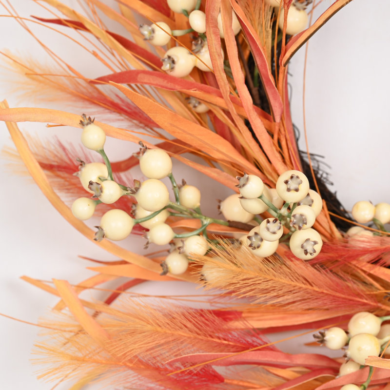 Couronne artificielle 24 po Boho Pampas