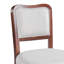 Chaises de salle à manger rembourrées Dallas avec structure en bois d'hévéa-129020350