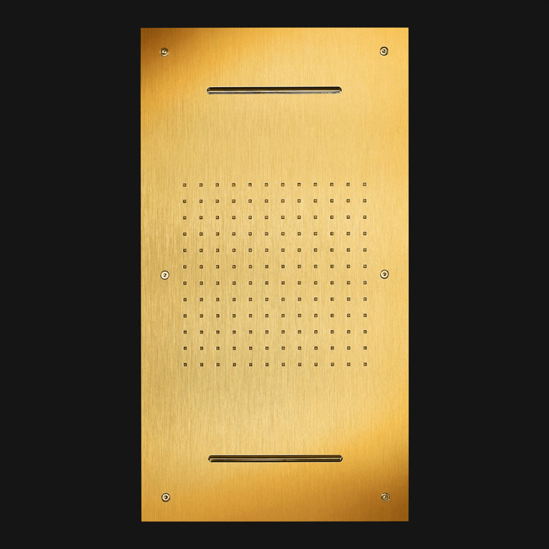 False Ceiling Shower Head 700X380 MM, Brushed Gold