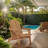 Outdoor Adirondack Chair, Wooden Folding Pre-Assembled Backrest And Seatboard