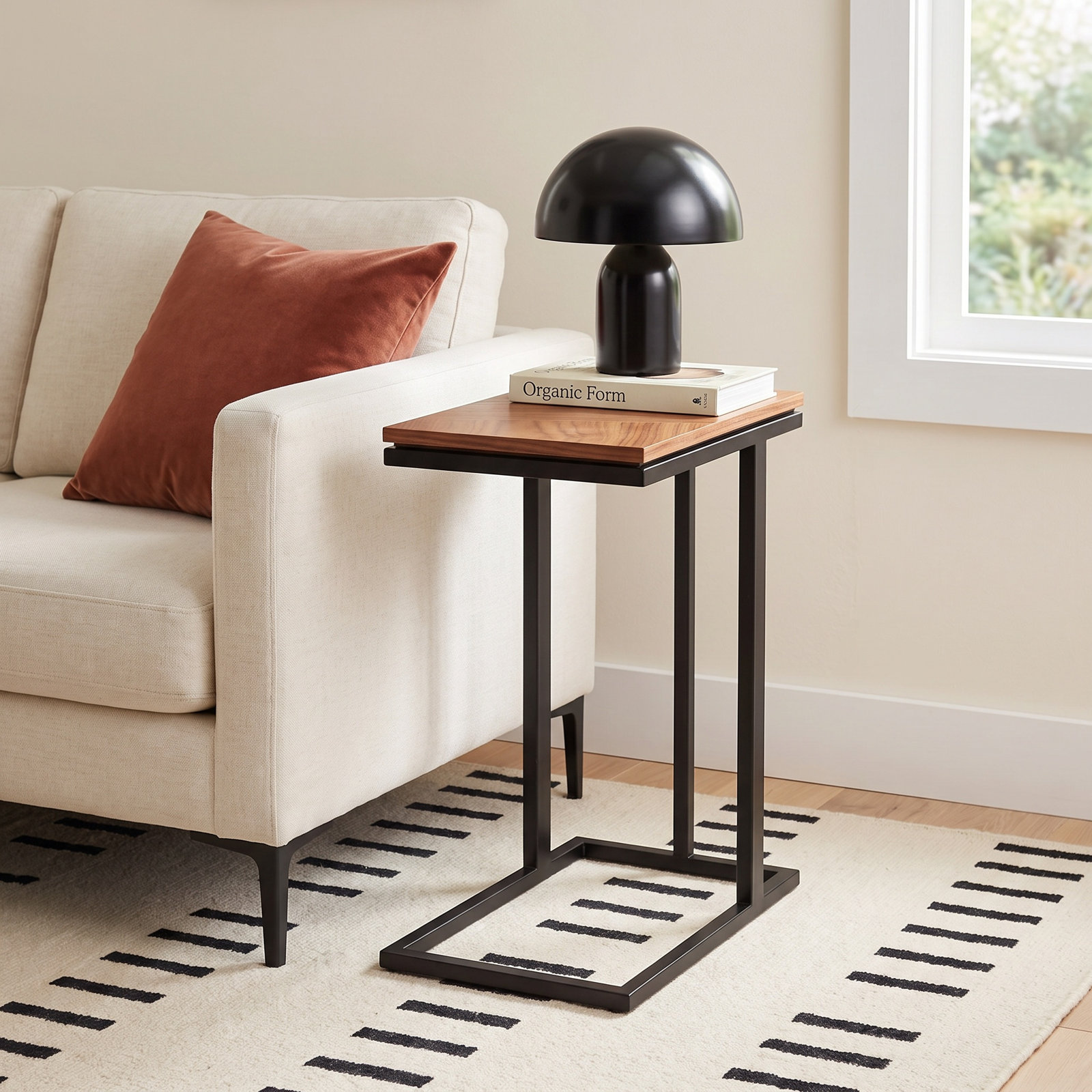 Tobias End Table, Walnut