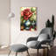 «Rose dans un vase avec bougie» par Momart, art mural en verre acrylique-1894623498