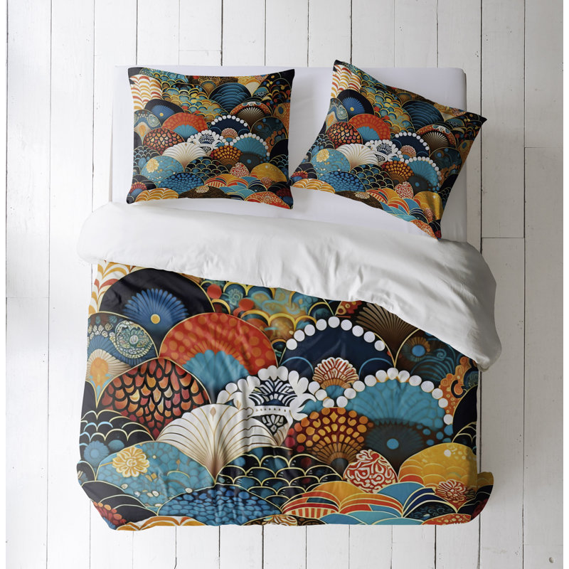 Abstract Duvet Cover, King Duvet Cover + 2 King Shams