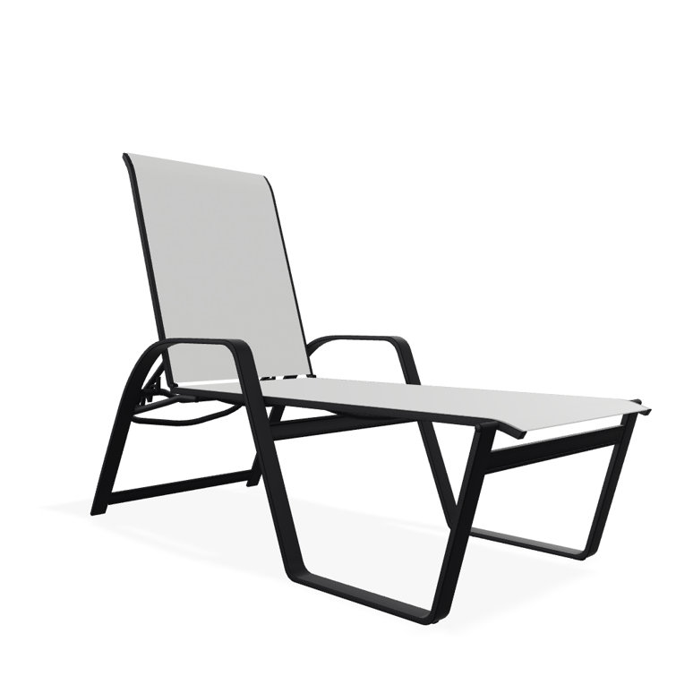 Holna Outdoor Rust-Resistant Metal Chaise Lounge
