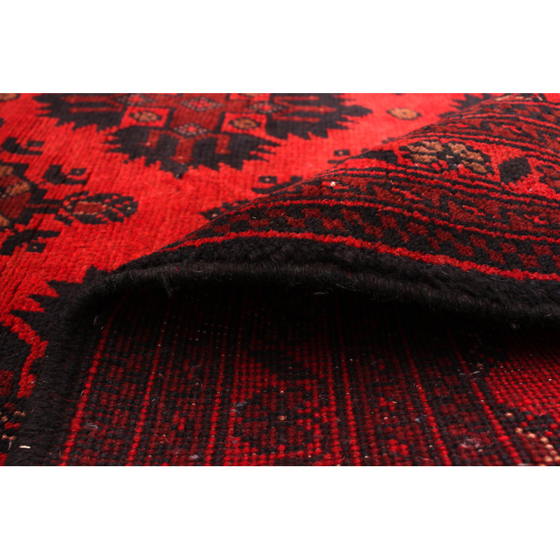 Tapis de bois one-of-kind à la main-noué la 2010 esari 4 pi 3 po x 6 pi. zone en laine 4 po Alarick