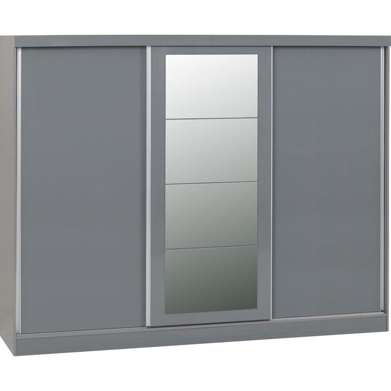 Cascio 3 Door Sliding Wardrobe, Grey