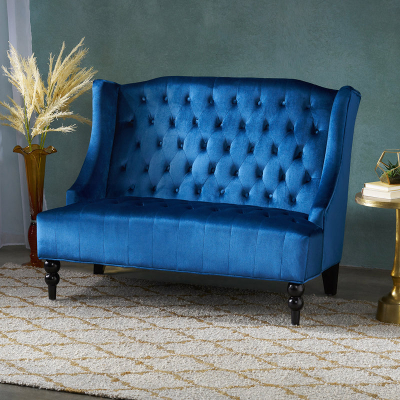 Causeuse Luxury Velvet, Navy Blue